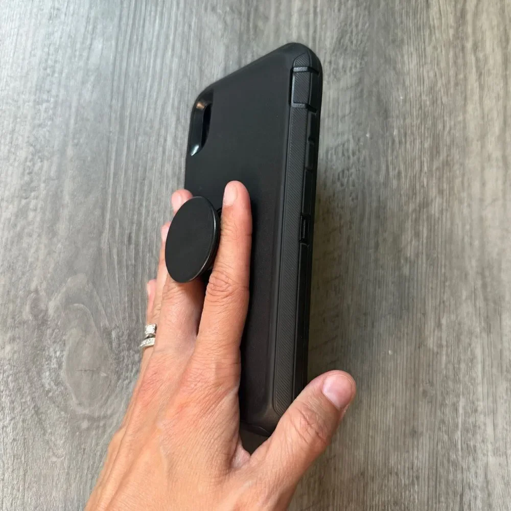 OtterBox iPhone Xs Max Black Case with Integrated PopSocket